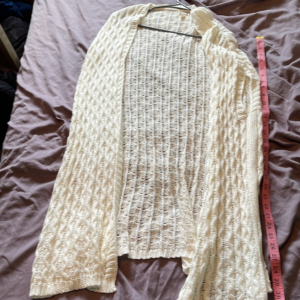 Knit Cream Oversized vest